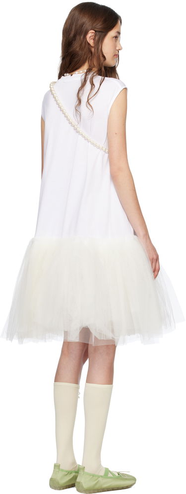 Pокля Simone Rocha Simone Rocha Relaxed Ballet Tutu Midi Dress Бяло | 7396 0553, 2