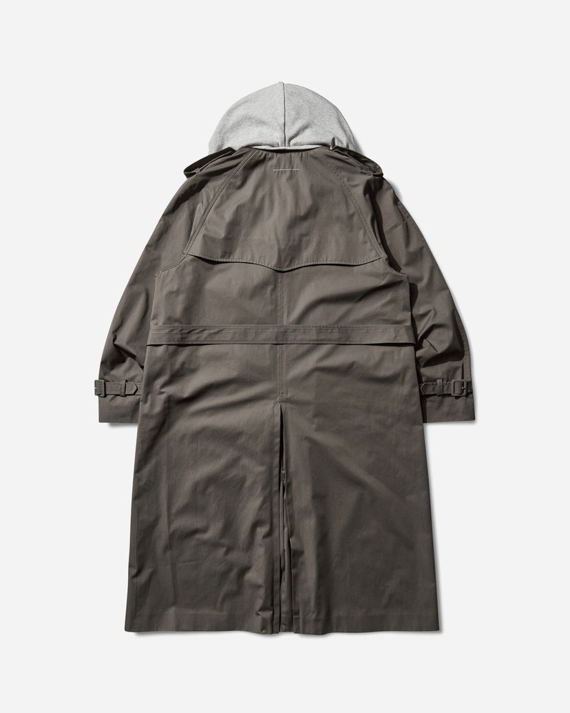Тренчкот Maison Margiela Hooded Trench Coat Сиво | SH0AH0005 860