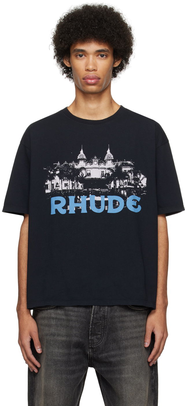 Тениска Rhude Casino T-Shirt Черно | RHSS24TT26012610