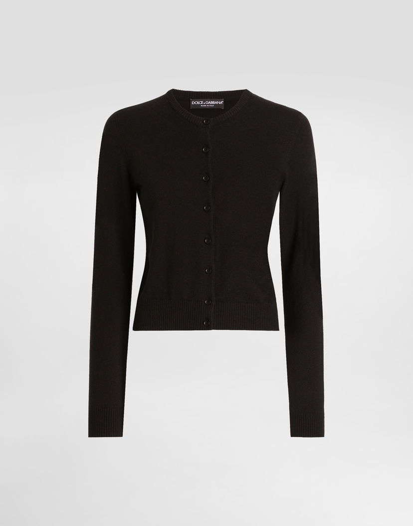 Пуловер Dolce & Gabbana Dolce & Gabbana Cashmere Cardigan Черно | FXVA3ZJDVC2N0000