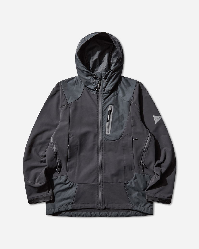 Яке and wander Hooded Stretch Shell Jacket Сиво | 5745221005 023