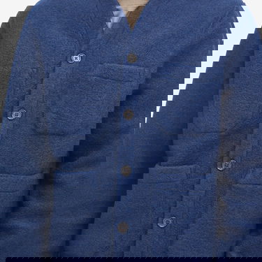 Пуловер Universal Works Wool Fleece Cardigan, Size Large Синьо | 29710-IND, 5