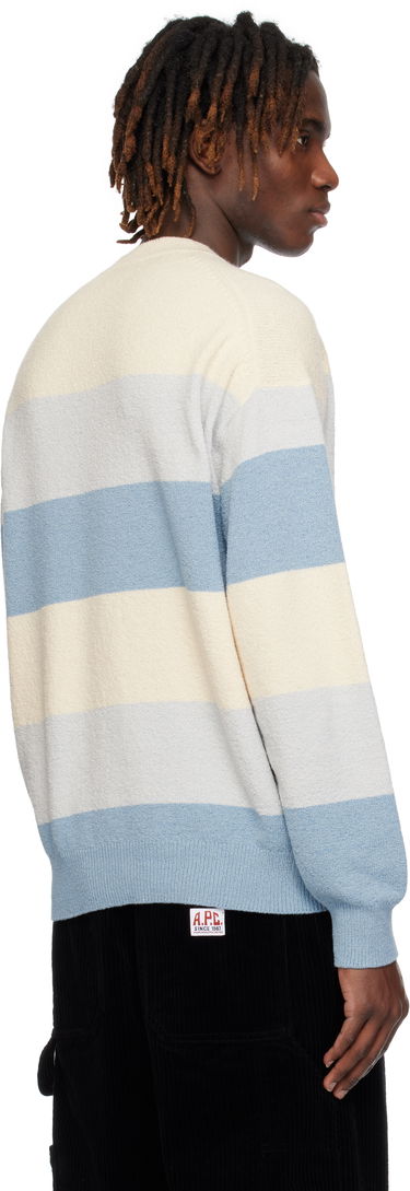 Пуловер KENZO Kenzo Paris Embroidered Striped Sweater Синьо | FF55PU7063CC, 2