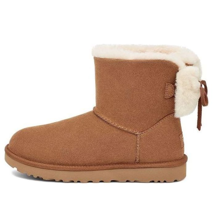 Кецове и обувки UGG Classic Double Bow Mini Boots Кафяво | 1127130-CHE