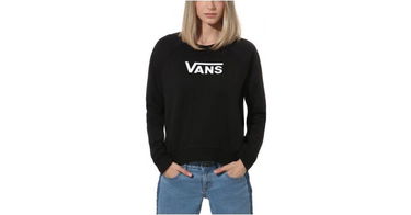 Суитчър Vans Sweatshirt Flying Boxy Crew Черно | vn0a47thblk1, 1