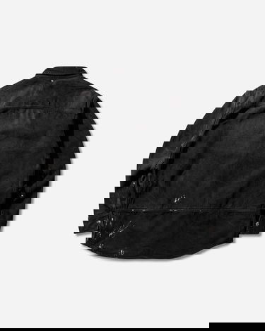 Риза OAMC Dyed Distressed Denim Shirt with Chest Pocket Черно | OAF5MS14AP-TE714 999, 2