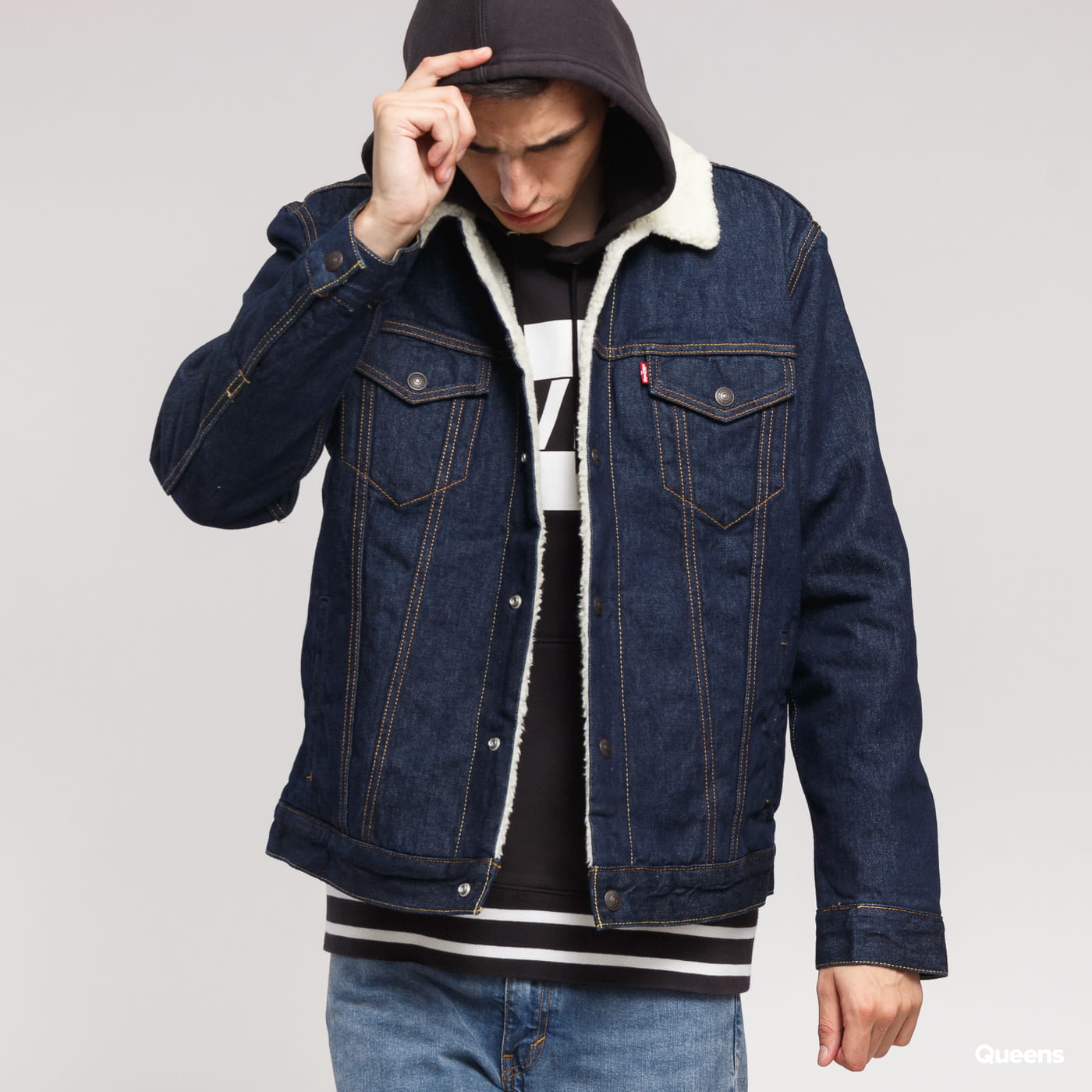 Яке Levi's Type 3 Sherpa Trucker Тъмно синьо | 16365-0084, 0