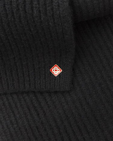 Шал Casablanca Rib Knit Scarf Черно | A-AW25-ACC-270-05, 3
