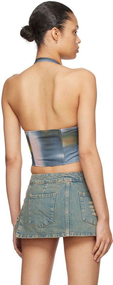 Пола Miaou Miaou Mara Tie-Dye Halter Top Синьо | 7048VC2COS, 2