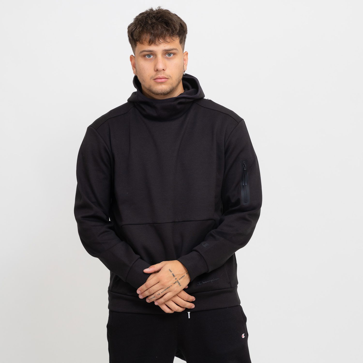 Суитчър Champion Hooded Sweatshirt Черно | 219154-KK001, 0