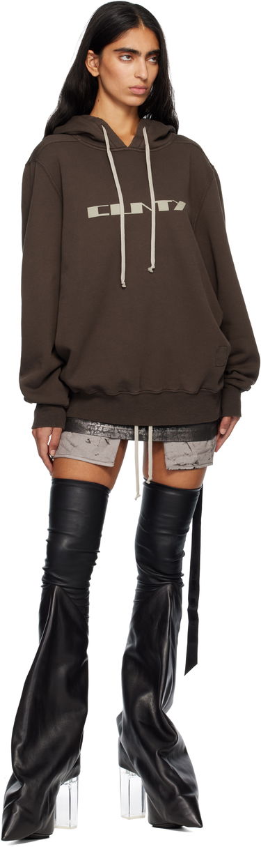 Пола Rick Owens Concordians Fog Distressed Drawstring Miniskirt Черно | DS02E7321 SBZMC, 3