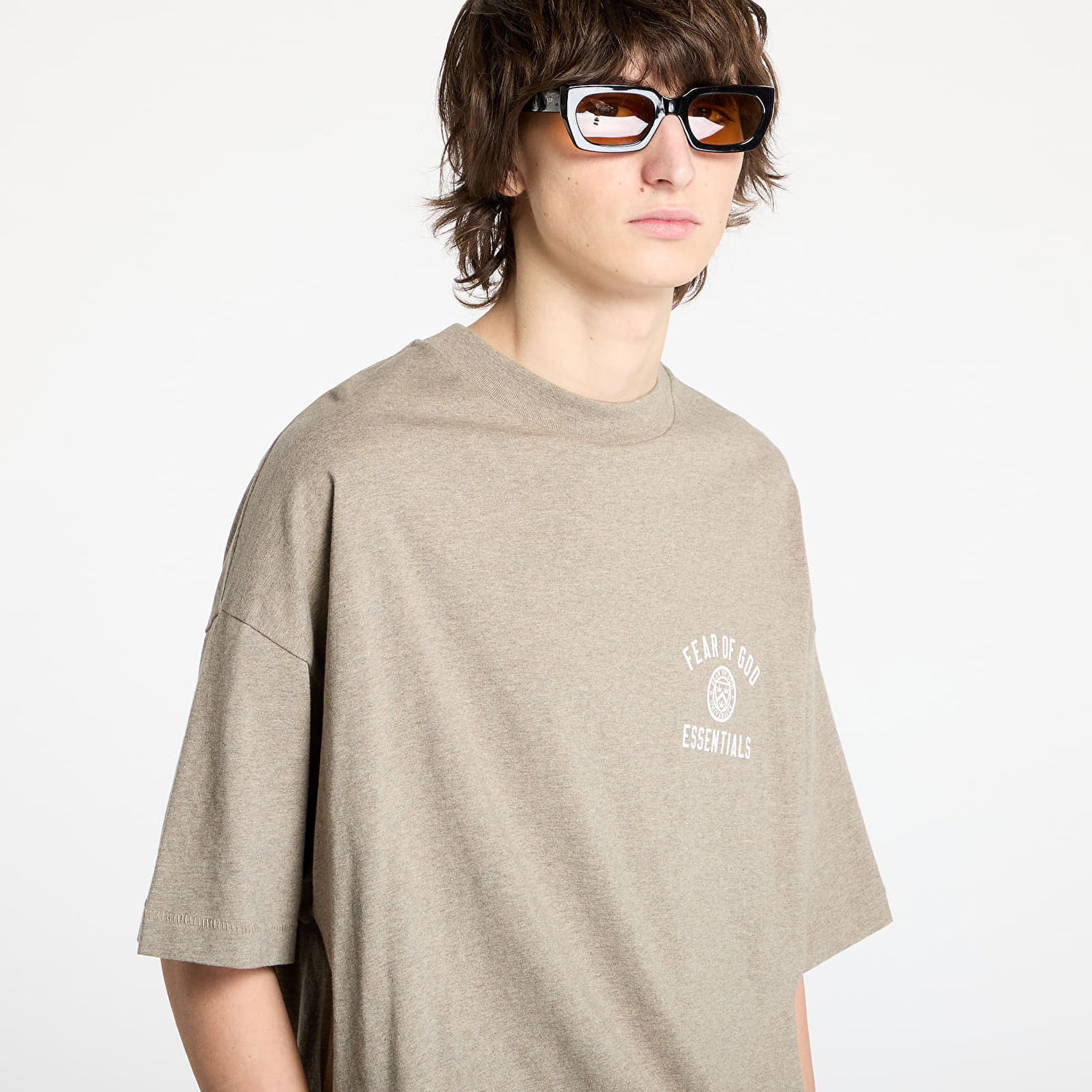 Тениска Fear of God Jersey Crewneck Tee Heather Бежово | 125HO244191F-367, 1