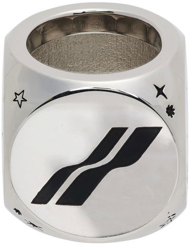 Пръстен We11done We11done Logo & Graphic Ring Металик | WD-AJ1-22-716-U-SV, 3