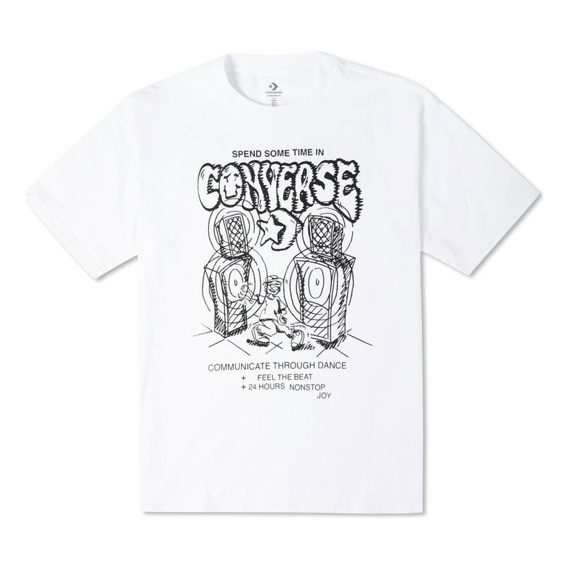 Тениска Converse Nonstop Joy Graphic T-Shirt Бяло | 10023464-A01