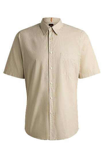Regular-Fit Cotton Poplin Shirt