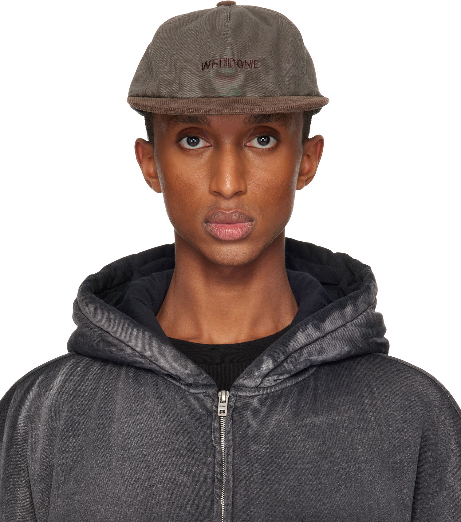 Шапка с козирка We11done We11done Work Cap Кафяво | WD-AH3-24-403-U-GY, 0