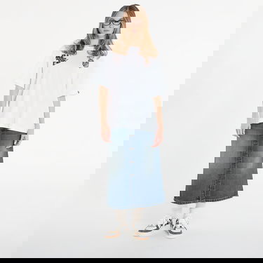 Тениска BAPE BAPE® x FOOTSHOP - Scribble Logo Tee UNISEX White Бяло | 001TEL721323MWHT, 9