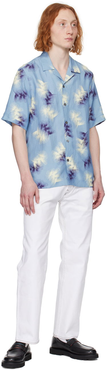 Риза Paul Smith Paul Smith Printed Resort Shirt Синьо | M1R-905U-M02229-40, 3