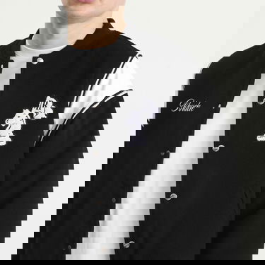 Яке бомбър Rhude Regista Varsity Bomber Jacket with Embroidered Chess Knight, Size Large Черно | RHFW25JA01841-3186, 5