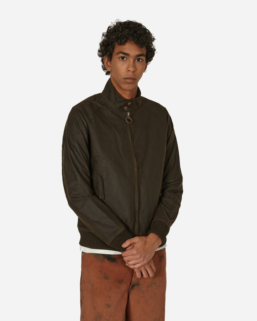 Яке бомбър Barbour Porton Waxed Jacket Зелено | BRCPS1009 634