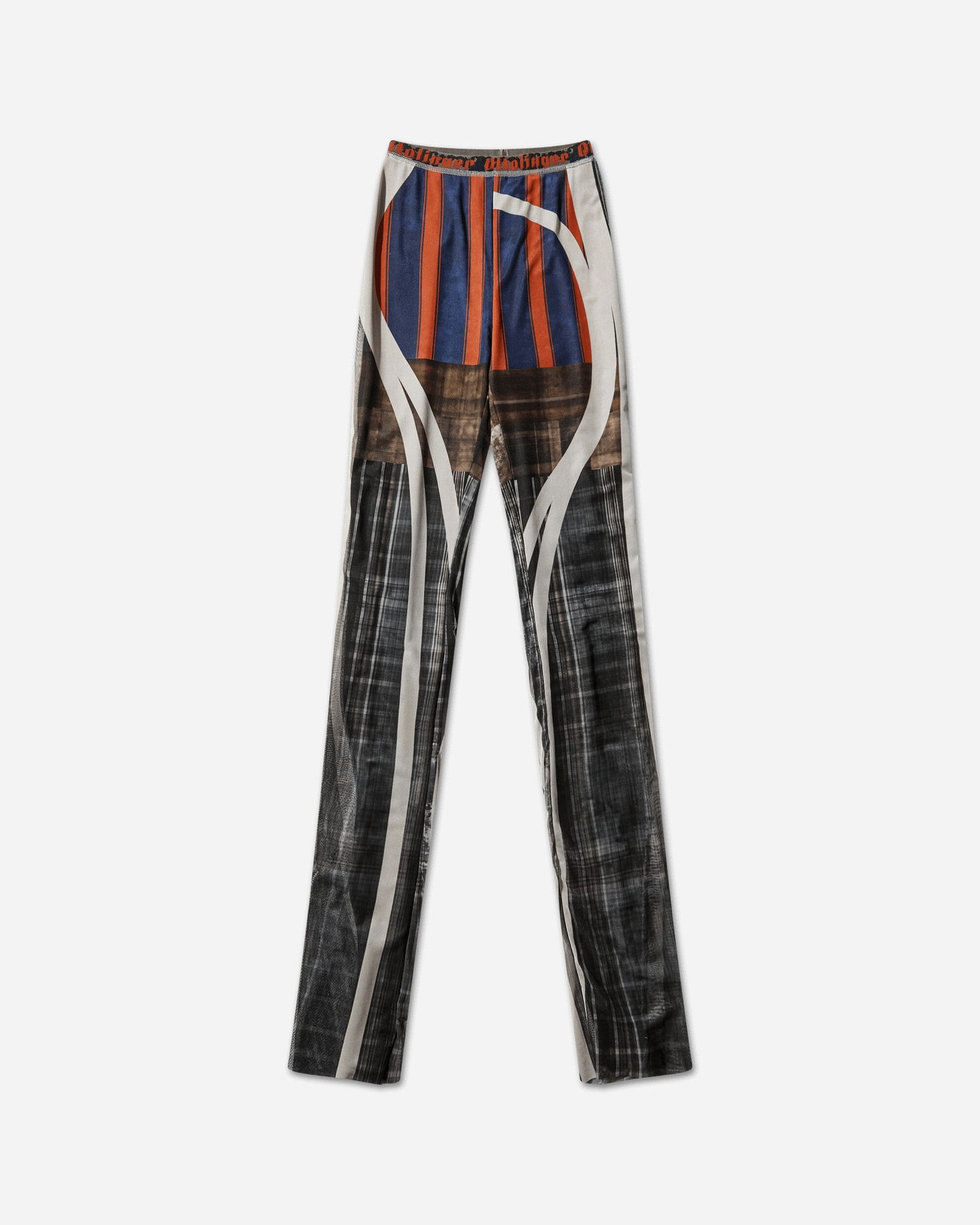 Панталони Ottolinger Graphic Print Mesh Pants with Racing Plaid Многоцветен | 101-200501-07 PRI, 1