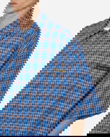 Риза Martine Rose Wrap Shirt Синьо | MRSS24-440B BLUCHK, 5