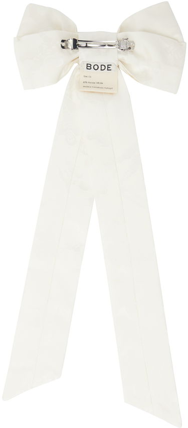 Аксесоари Bode Bode Football Jacquard Bow Hair Clip Бяло | MRF24AC040, 1