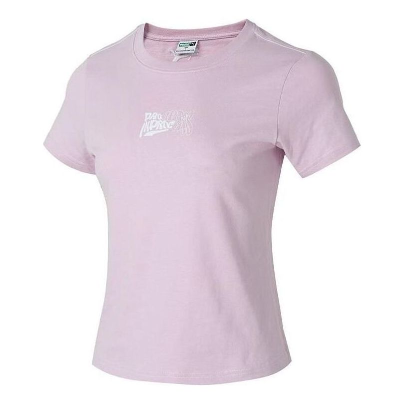 Тениска Puma Logo T-Shirt Лилаво | 626865-60, 0