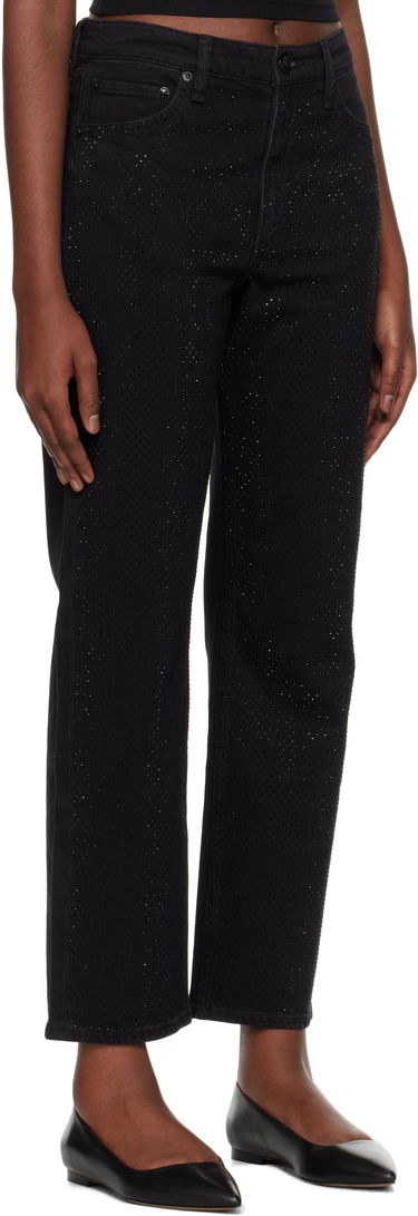 Дънки rag & bone rag & bone Harlow Straight Jeans Черно | WDD24F2956FMSI, 1