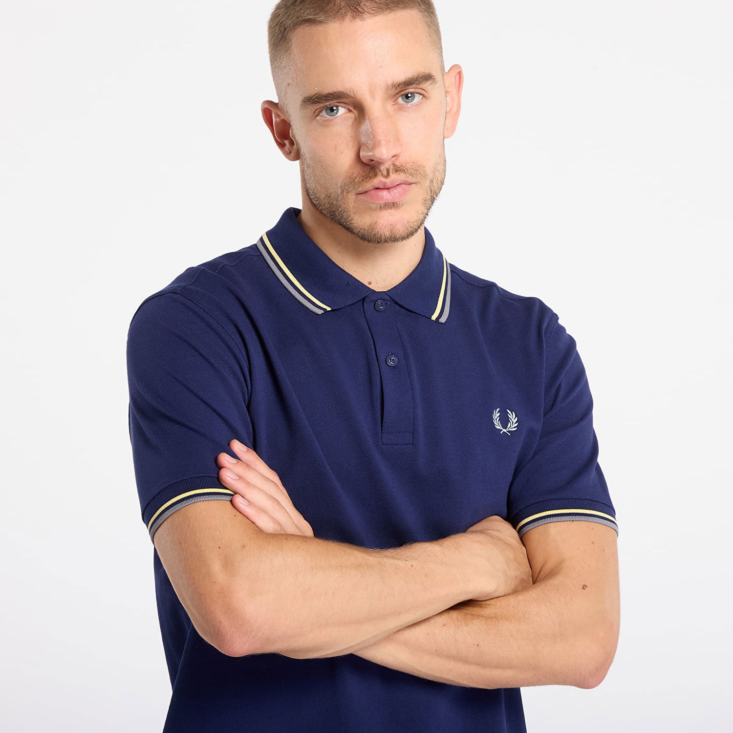 Поло тениска Fred Perry Twin Tipped Polo Shirt Тъмно синьо | M3600 48A, 1