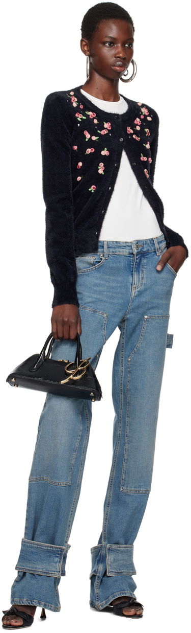 Дънки Blumarine Boyfit Cargo Jeans Синьо | A422J163A, 3