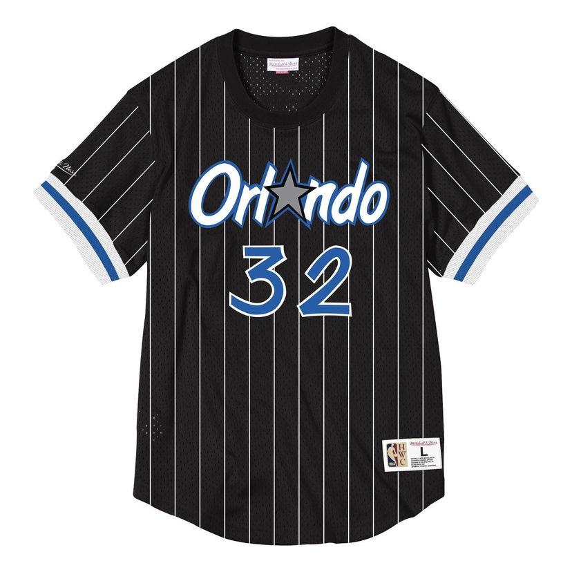 Фланелка Mitchell & Ness NBA Orlando Magic Shaquille O'Neal 32 Mesh T-Shirt Черно | NNMPSC19040-OMABLCK94SON