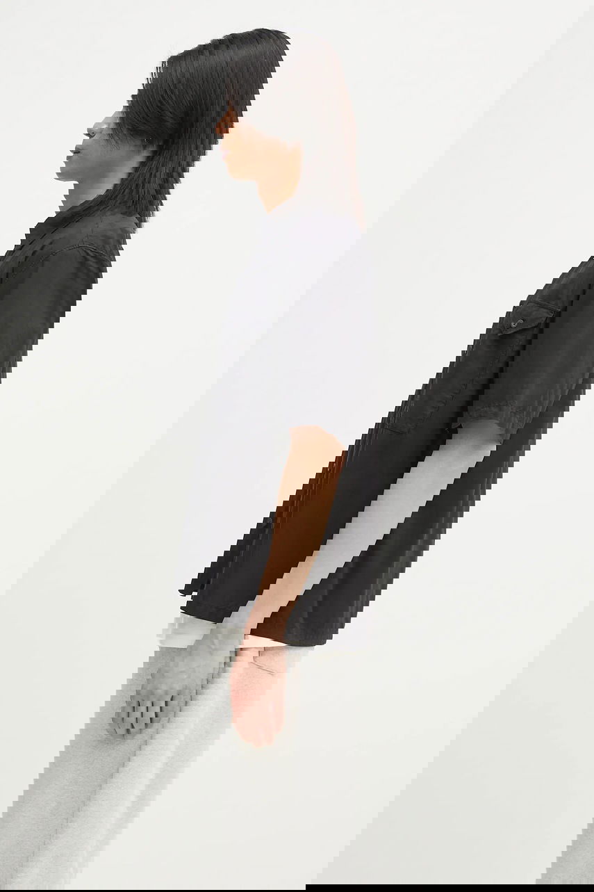 Риза C.P. Company Cotton Relaxed Fit Short-Sleeve Classic Collar Shirt Черно | 18CMSH249A005328G, 1