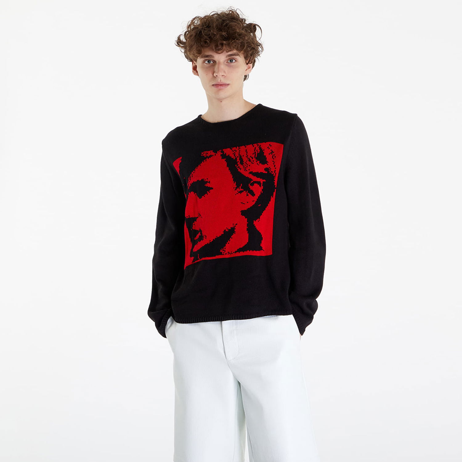 Пуловер Comme des Garçons SHIRT Sweater Черно | FM-N003 red, 0