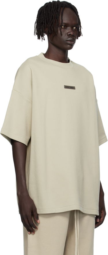 Тениска Fear of God Fear of God Essentials Pique 90's Short Sleeve T-Shirt Бежово | 125SP254416F-659, 4