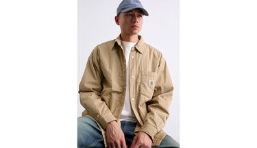 Яке Carhartt WIP Grimsby Striped Long-Sleeve Shirt Jacket Многоцветен | I035156_30N_XX, 3