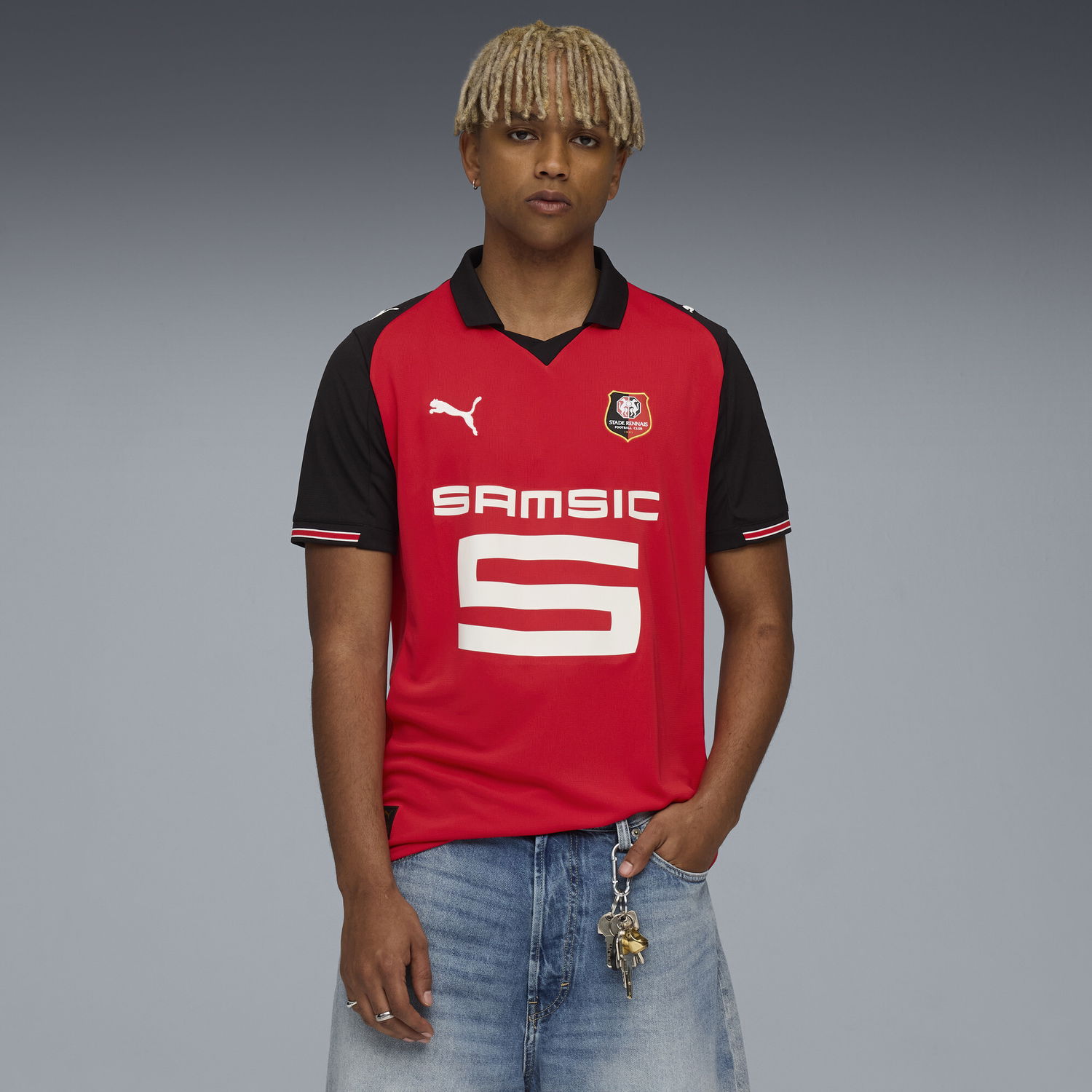 Фланелка Puma Stade Rennais FC 25/26 Home Jersey Червено | 780219_01, 1
