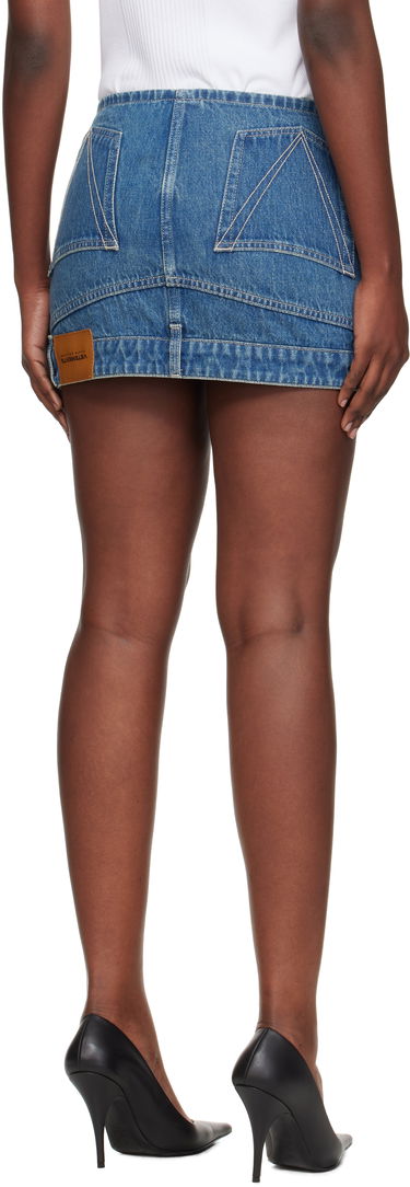 Пола VETEMENTS Vetements Upside-Down Denim Miniskirt Синьо | WH76DK007VB, 2