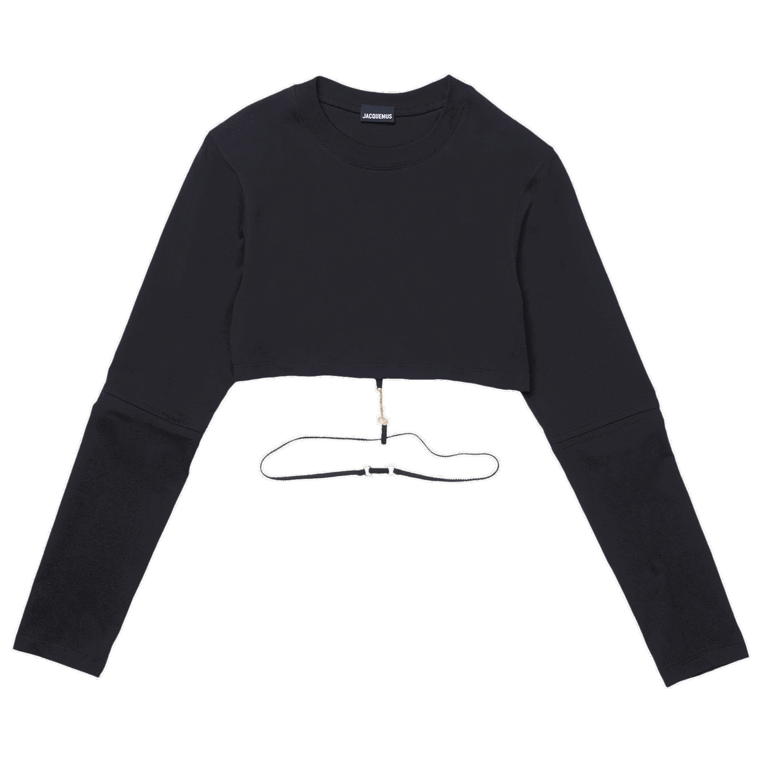 Съкратен топ Jacquemus Le T-Shirt Pino Черно | 223JS031 2014 990, 0