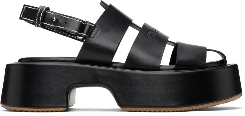 Кецове и обувки JW Anderson JW Anderson Stripe Platform Sandals Черно | SN0099-LA0323