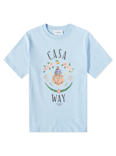 Тениска Casablanca Casa Way Tee Синьо | MS23-JTS-001-26