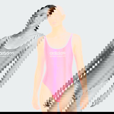 Бански adidas Performance U-Back One Piece Swimsuit Розово | JG8482, 1