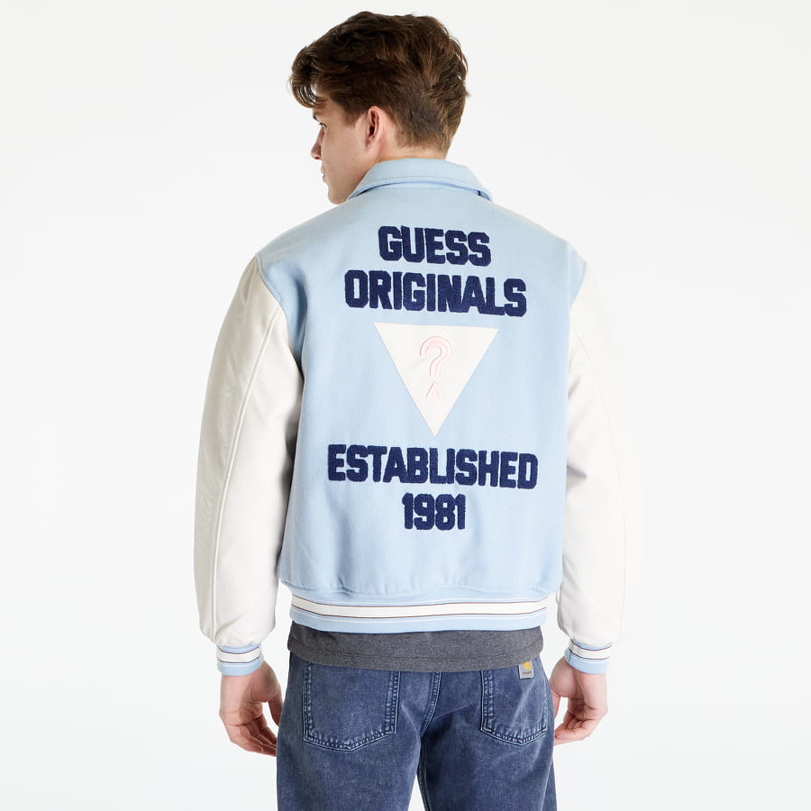 Яке GUESS Go Ivan Letterman Jacket London Sky Синьо | M2RL33WEI00-G7FZ, 1