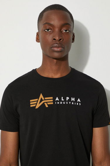 Тениска Alpha Industries Alpha Label T Черно | 118502.03, 4