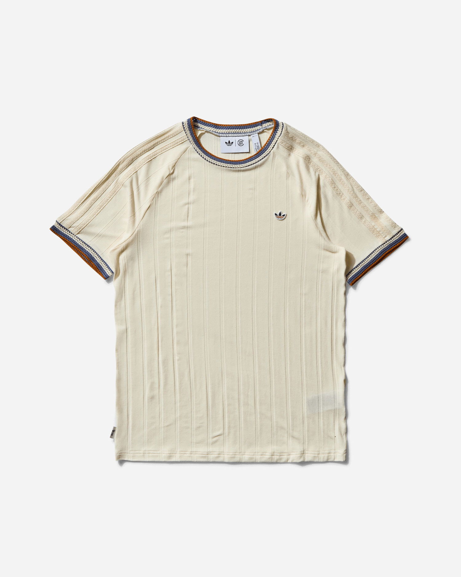 Тениска adidas Originals CLOT by Edison Rib T-Shirt Бежово | JN7723, 0