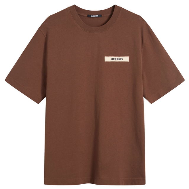 Jacquemus Grosgrain Logo T-Shirt, Size Large