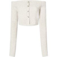 Пуловер Nanushka Sidone Cropped Knit Jumper Бежово | NW24RSSW00671, 1