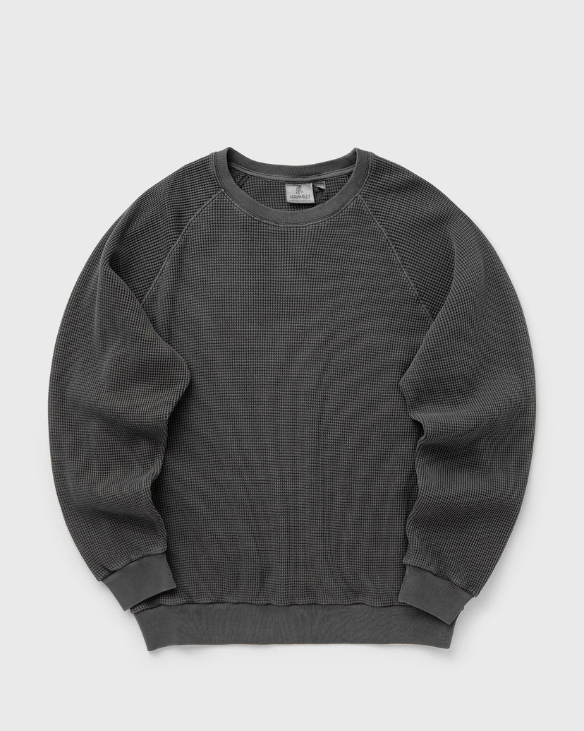 Пуловер GRAMICCI Waffle Crew Sweatshirt Сиво | G4FM-J027-PIGMENT-BLACK