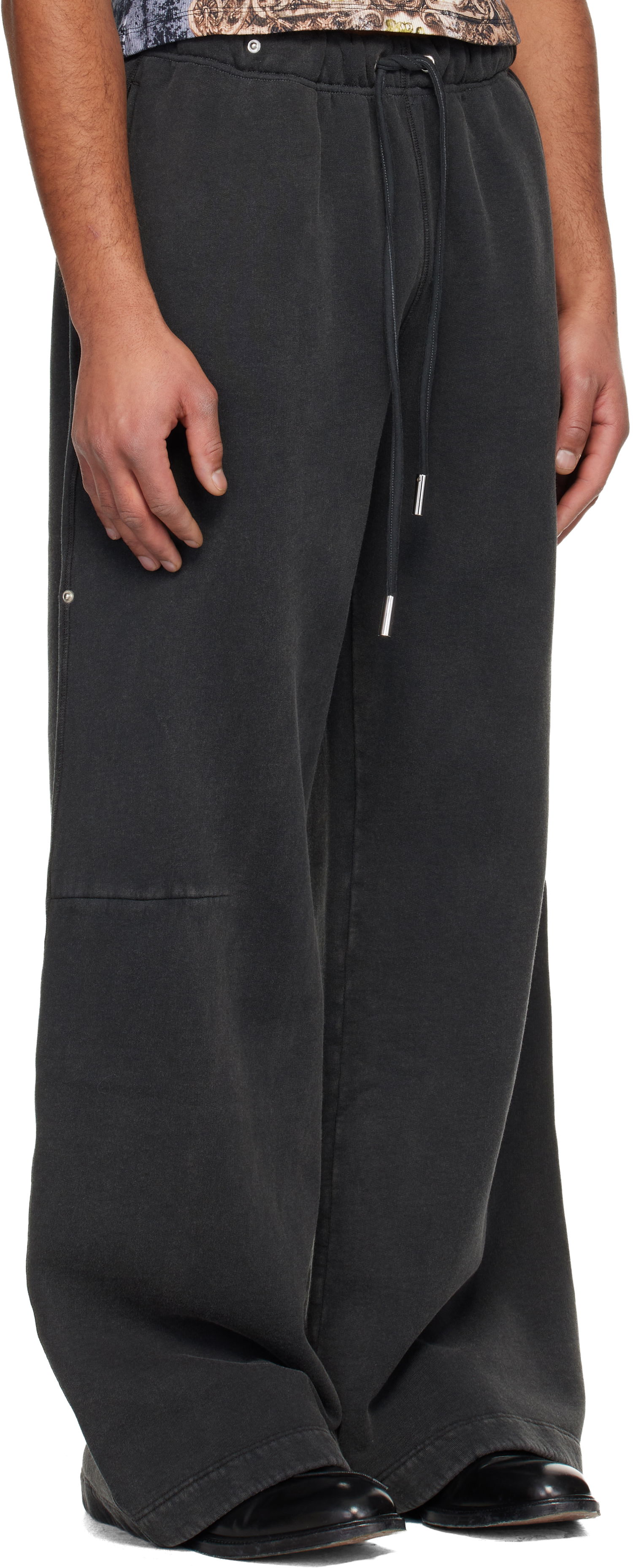 Спортни панталони Jean Paul Gaultier Jean Paul Gaultier Washed Laurier Stamp Jogging Sweatpants Черно | 25/04-W-TR025-J020-00, 1