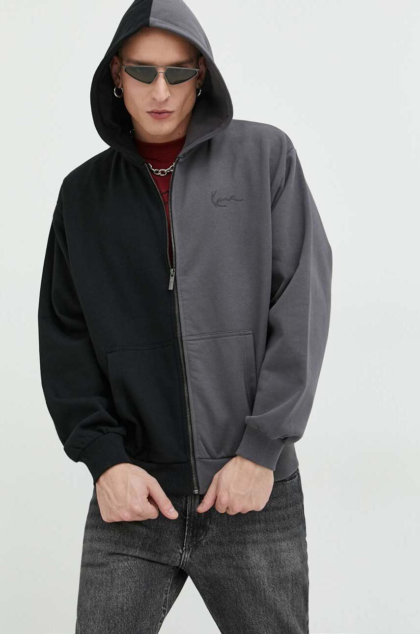 Суитчър Karl Kani Karl Kani Chest Signature Split OS Full Zip Hoodie Черно | 6021392, 0